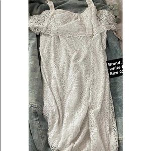 Catherine’s white floral dress